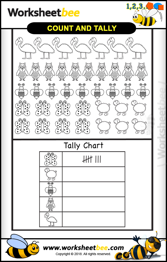 Printable Worksheet Count And Tally Worksheet Bee