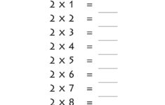 Printable Times Tables 2 Times Table Sheets 2X Table Worksheet