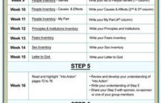 Aa 12 Step Worksheets Worksheet Fun And Printable 12 Step Worksheets