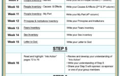 Aa 12 Step Worksheets Worksheet Fun And Printable 12 Step Worksheets