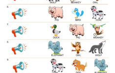 Sounds Of Animals Worksheet