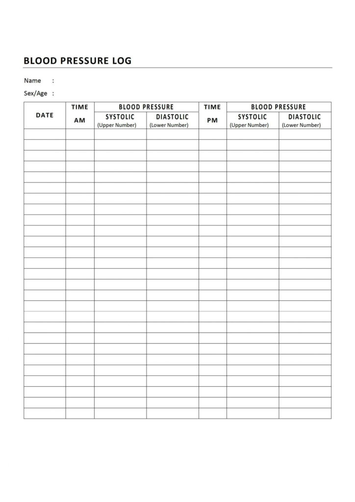 Blood Pressure Worksheets Printable-159 | Lyana Worksheets