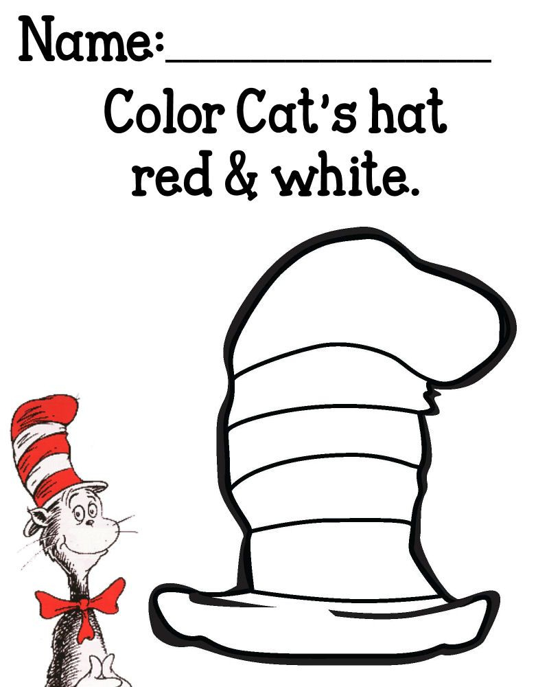 FREE The Cat In The Hat Printables MySunWillShine Dr Seuss 
