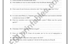 civil rights movement worksheets printable 159 2 Quiz Worksheet The 1960S Civil Rights Movement Study Civil