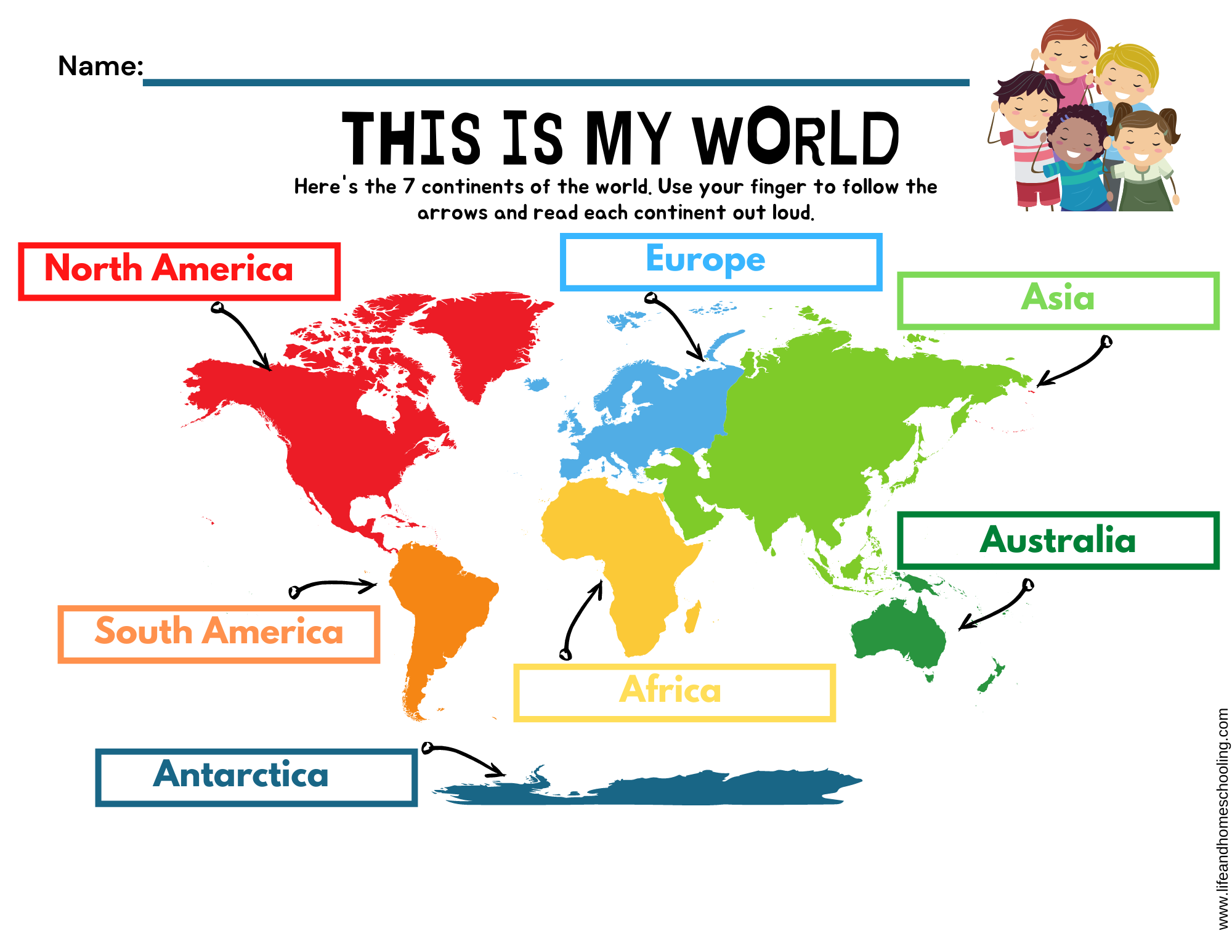 The 7 Continents Printable Activity Madebyteachers In 2020 