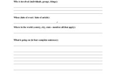 current events printable worksheet 159 Free Current Events Report Worksheet For Classroom Teachers Current