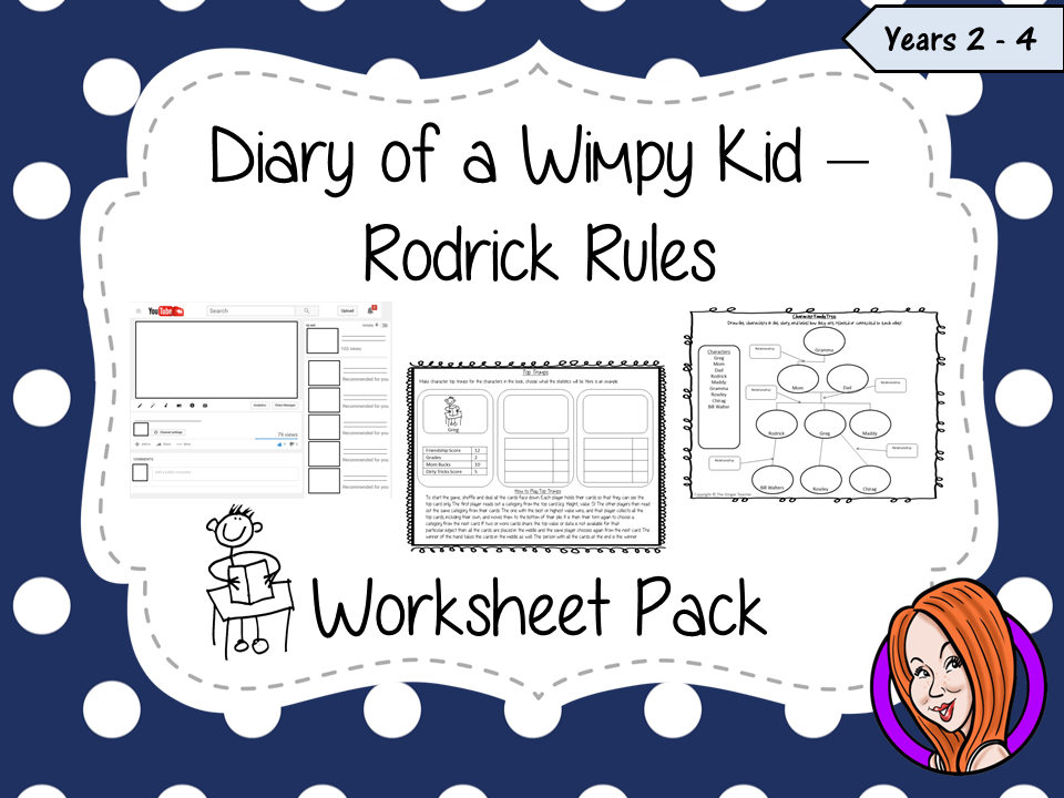 Diary Of A Wimpy Kid Worksheet Pack Wimpy Kid Worksheets For Kids 