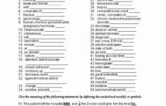 Medical Terminology Abbreviations Worksheet Beautiful Medical