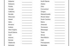 States And Abbreviations Worksheet Practice Activity State