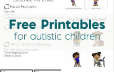 Free Printables For Autistic Children And Their Families Or Caregivers