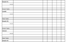 Free Printable Calorie Counter Worksheet Printable Worksheets