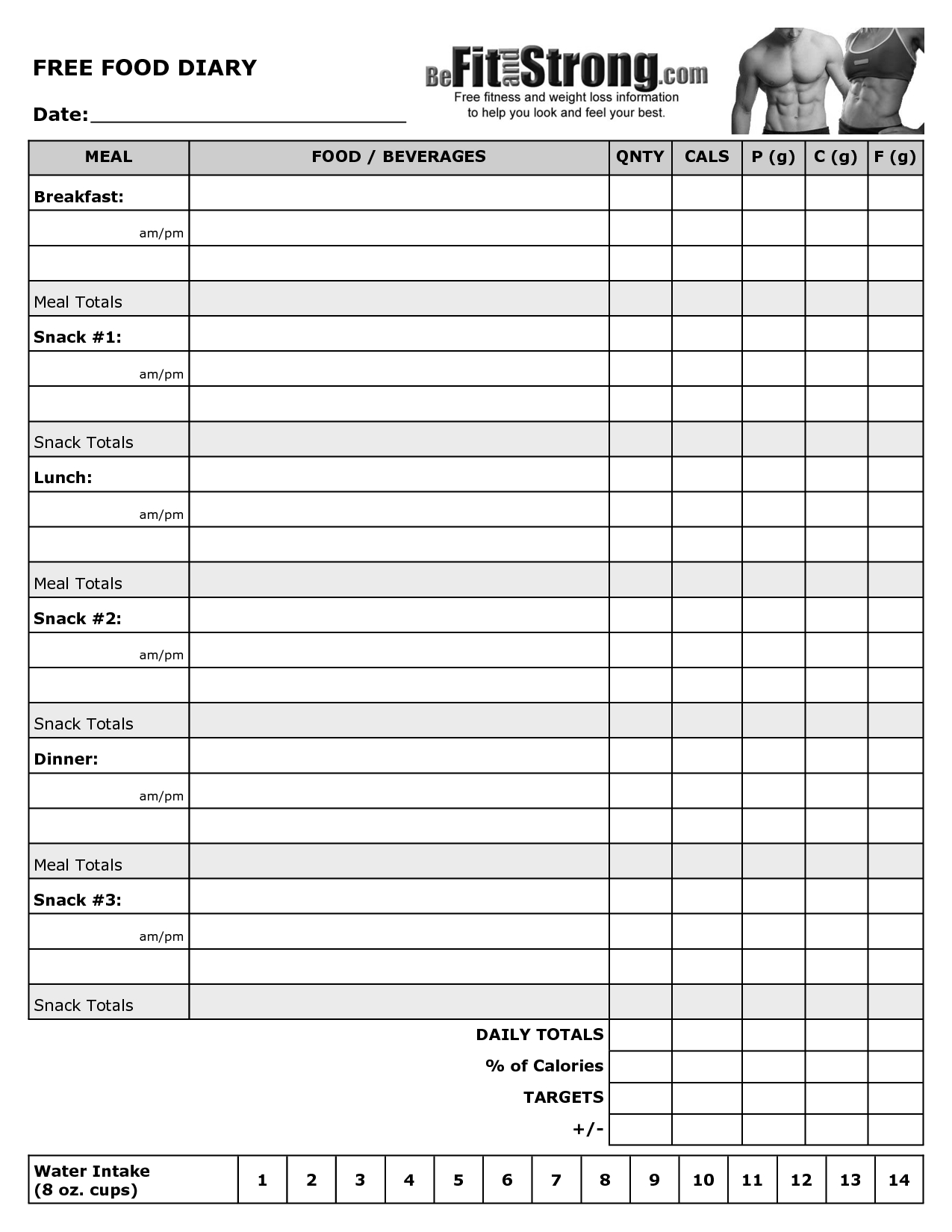 Free Printable Calorie Counter Worksheet Printable Worksheets