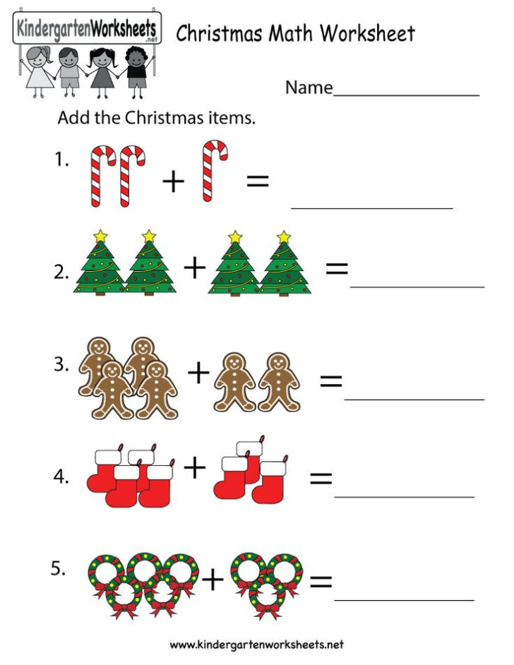 Free Printable Christmas Math Worksheets Kindergarten