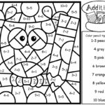 Free Printable Color By Number Subtraction Worksheets 159