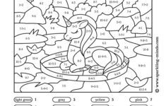 Help Kids Practice Addition And Subtraction With This Unicorn Color By