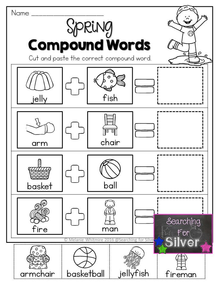 Spring Literacy No Prep Packet First Grade Compound Words 