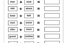 Worksheets On Compound Words With Pictures Compound Words Worksheets