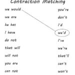 Free Printable Contractions Worksheets 159