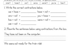 free printable contractions worksheets 159 2 English Contractions Worksheets Resources