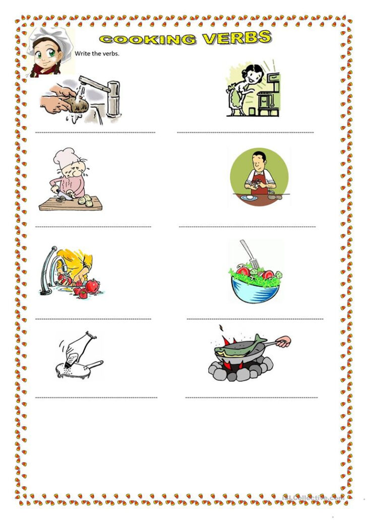 Free Printable Cooking Worksheets