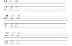 Free Printable Cursive Writing Worksheets For 4Th Grade Printable