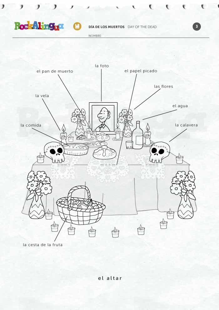 Free Printable Day Of The Dead Worksheets Lyana Worksheets