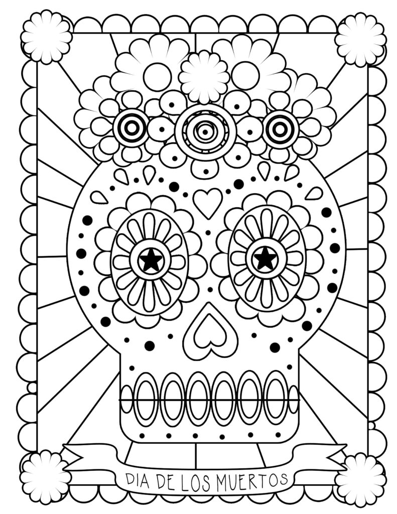 Day Of The Dead Free Worksheets
