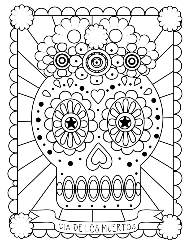 Free Printable Day Of The Dead Worksheets Lyana Worksheets