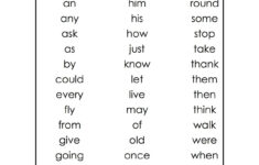 Sight Word Worksheet NEW 17 DOLCH SIGHT WORDS CLOZE WORKSHEETS