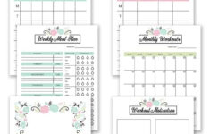 2019 Fitness Planner Free Printable Organize Your Health Goals For