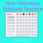 Free Printable Fitness Worksheets 159