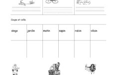 Kindergarten Learn French Language Worksheet Printable Education