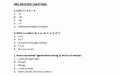 Free Printable Algebra Practice Worksheet Free Printable Ged