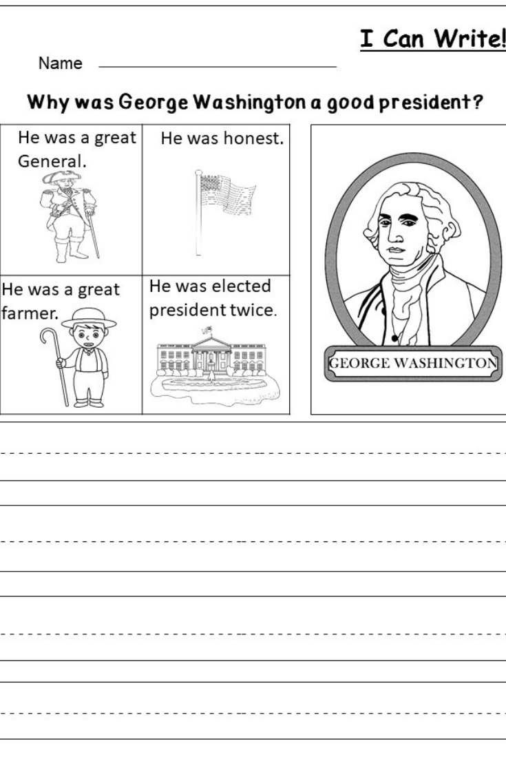 Free Printable George Washington Worksheets Printable Worksheets