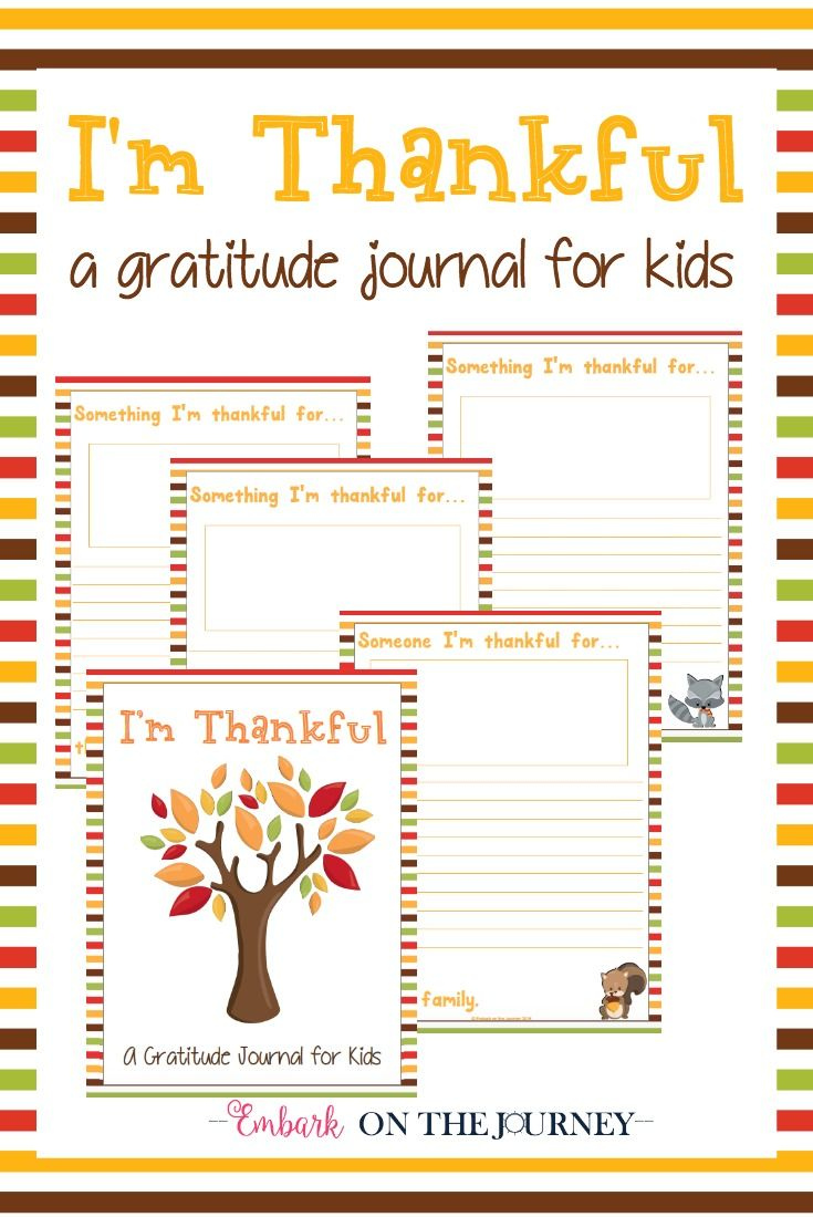I m Thankful A Gratitude Journal For Kids Kids Journal Gratitude 