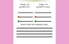 Gratitude Journal Gratitude Print Family Worksheet Kids Worksheet