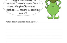 The Grinch Quote Worksheet