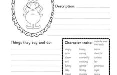 Grinch Character Study Worksheet
