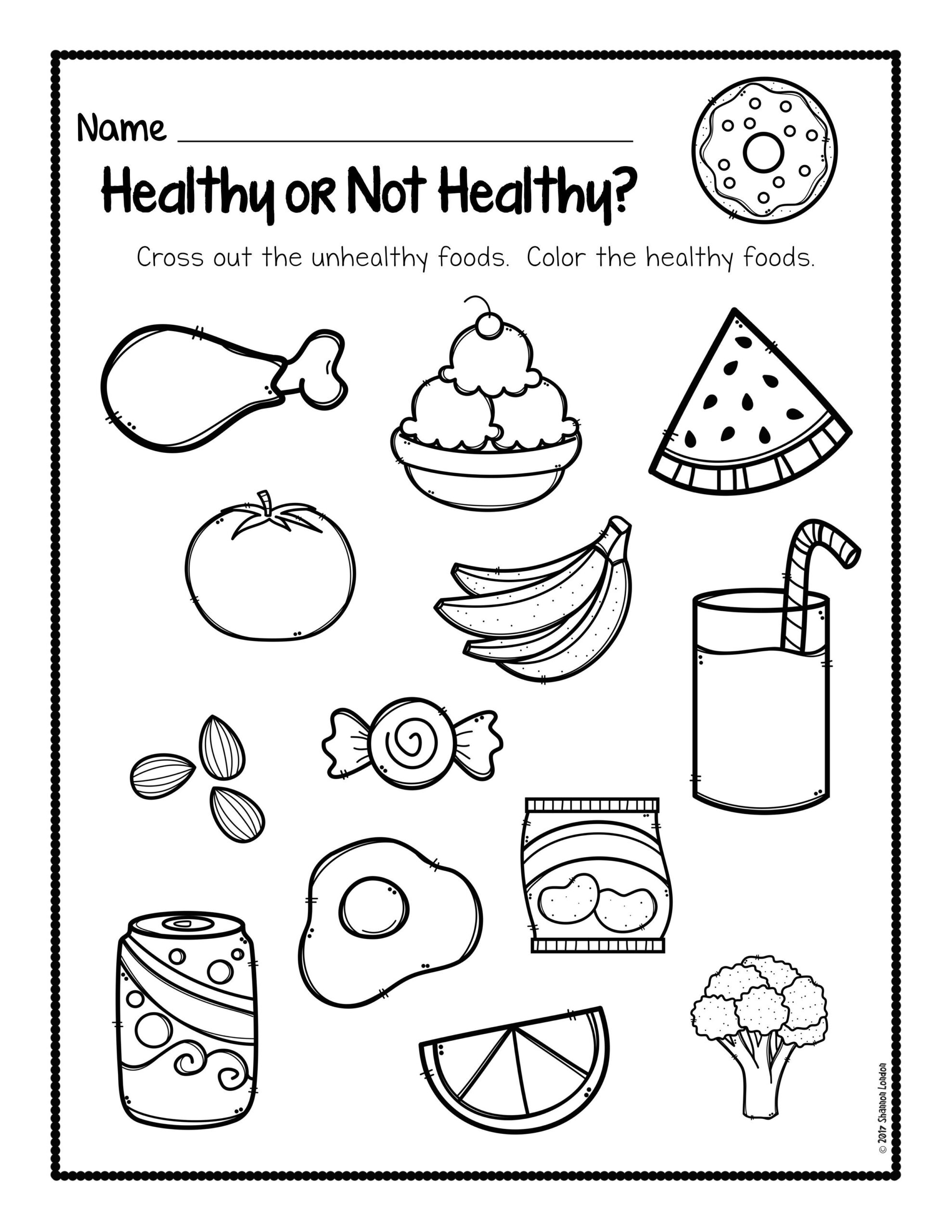 Healthy Foods Worksheet FREE DOWNLOAD Healthy Habits For Kids 