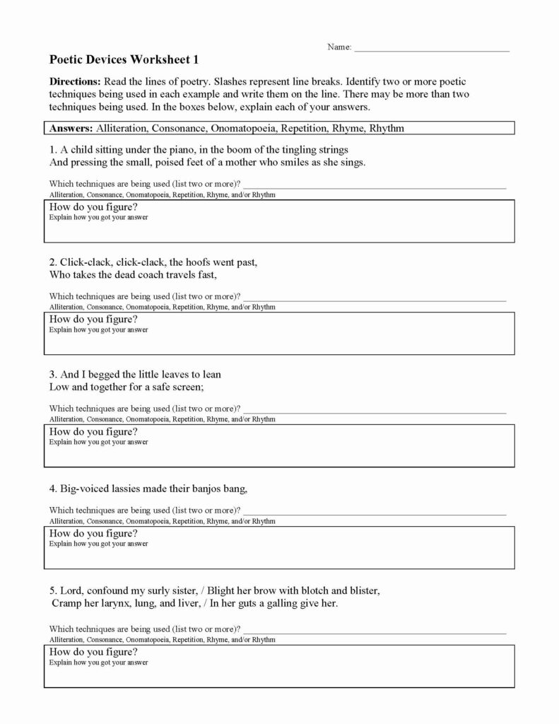 Free Printable Literary Elements Worksheets | Lyana Worksheets