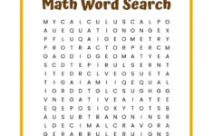 free printable math word search worksheets 159 2 Math Word Search FREE Printable