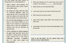 BASIC PRINCIPLES FOR A GOOD NUTRITION Nutrition Activities Kids