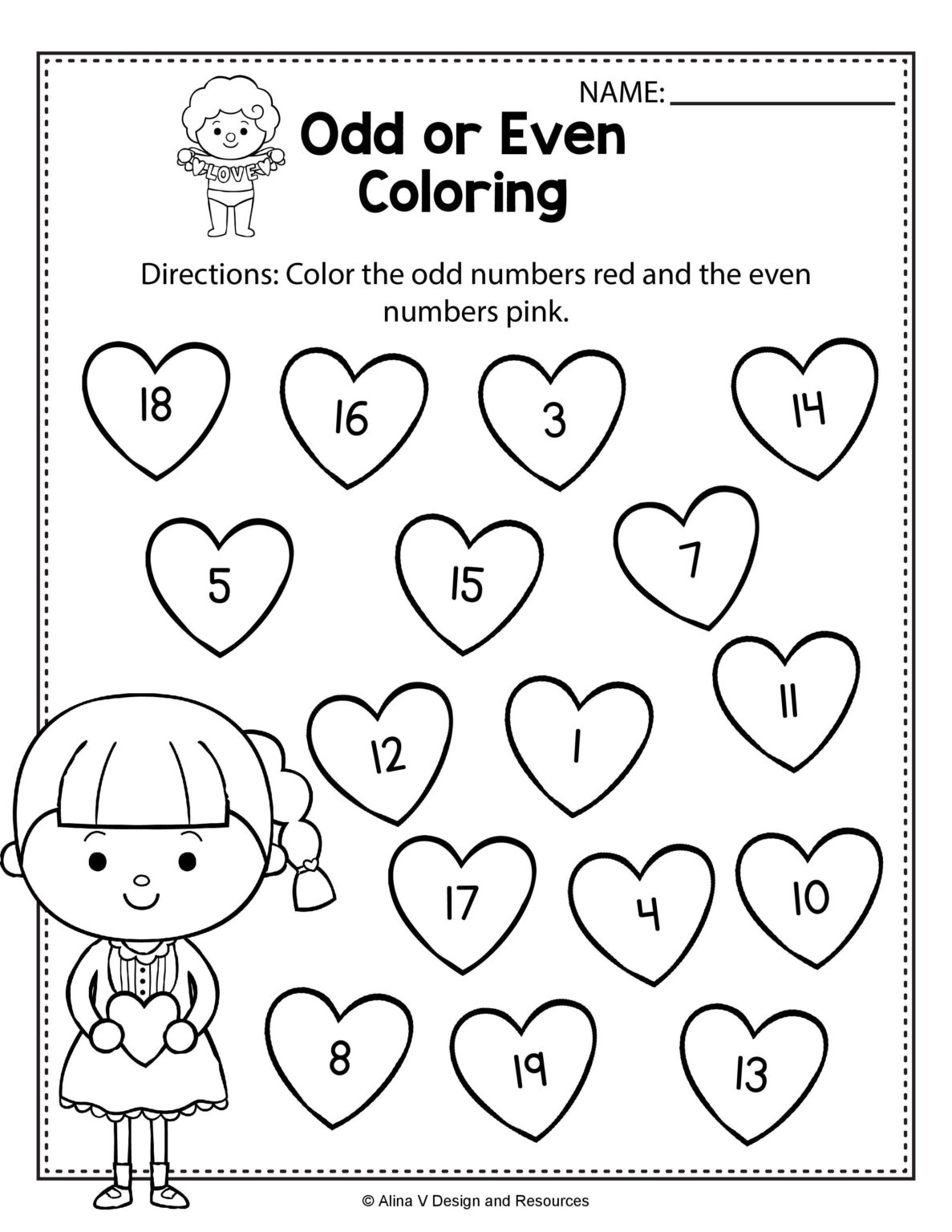 Free Printable Odd And Even Worksheets 159 Lyana Worksheets