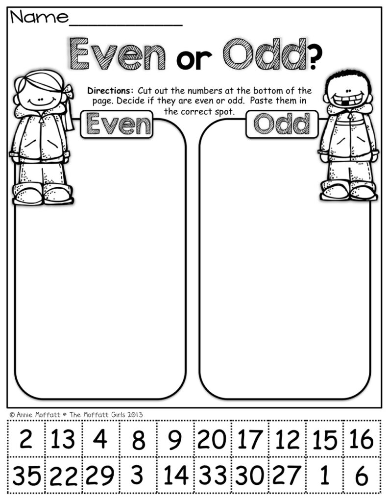 Free Printable Odd And Even Worksheets-159 | Lyana Worksheets