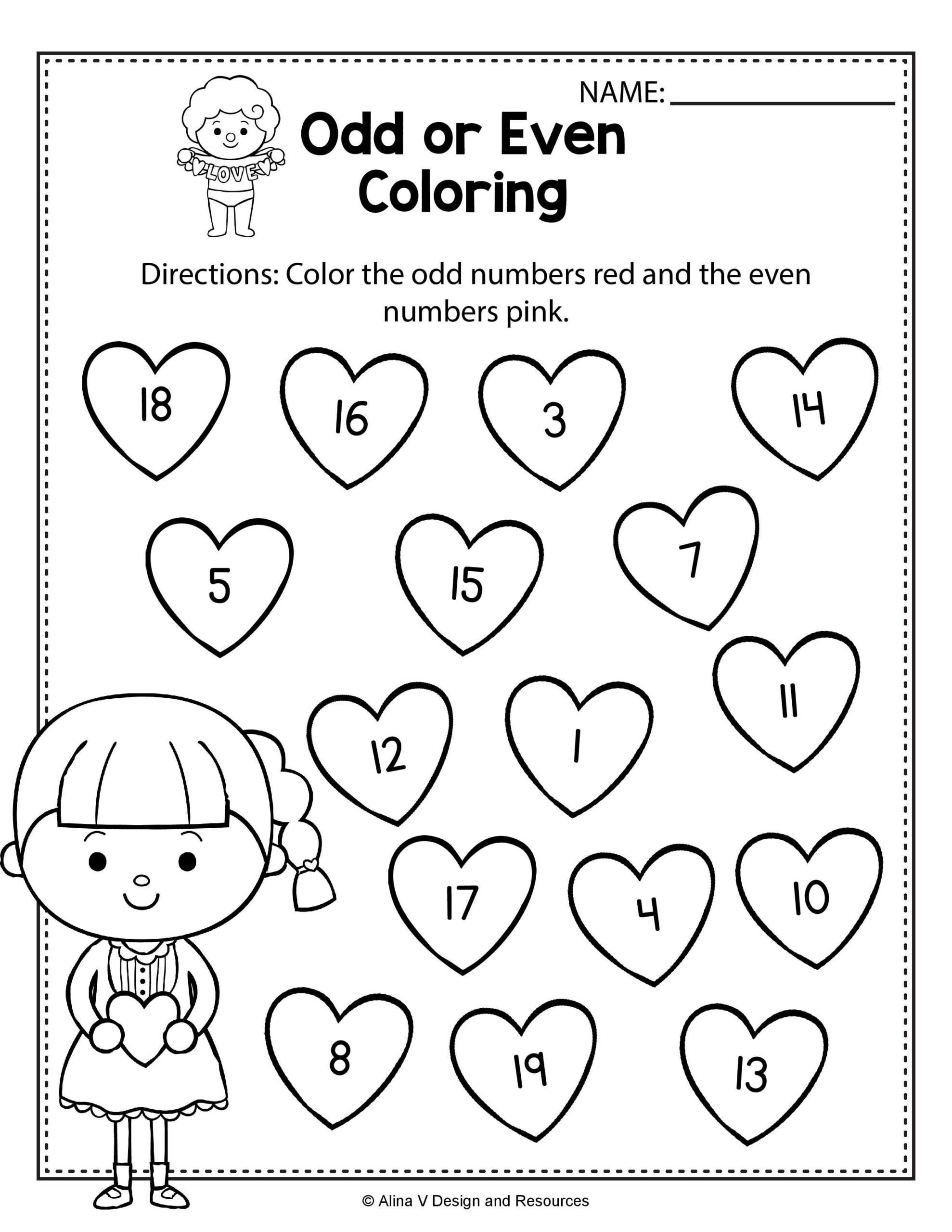 Even Odd Worksheets Printable 101 Activity