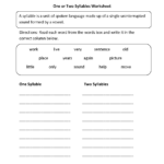 Free Printable Open And Closed Syllable Worksheets 159