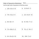 Free Printable Order Of Operations Worksheets 7th Grade 159
