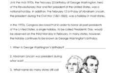 Presidents Day Worksheets Best Coloring Pages For Kids