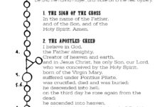 Rosary Prayers And Instructions Printable Booklet Digital Download