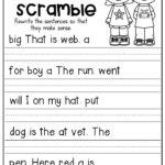 Free Printable Scrambled Sentences Worksheets 159